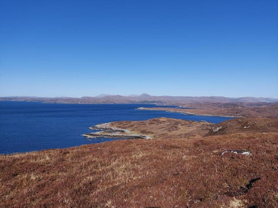 Blar Na Leisg, Self Catering Lodge 2. Drumbeg Bagian luar foto
