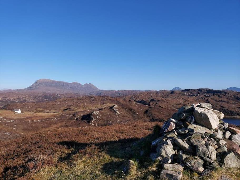 Blar Na Leisg, Self Catering Lodge 2. Drumbeg Bagian luar foto